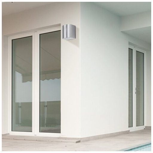 Rábalux Chile Kültéri fali lámpa GU10 1x MAX 35W IP44 súrolt alumínium RAB8020