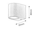 Rábalux Chile Kültéri fali lámpa GU10 1x MAX 35W IP44 fekete RAB8029