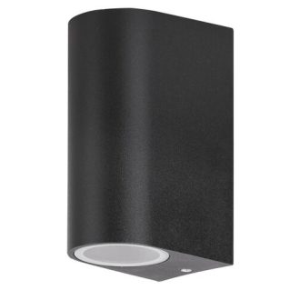   Rábalux Chile Kültéri fali lámpa GU10 2x MAX 35W IP44 fekete RAB8030