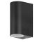 Rábalux Chile Kültéri fali lámpa GU10 2x MAX 35W IP44 fekete RAB8030
