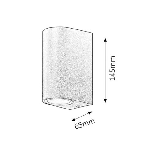 Rábalux Chile Kültéri lámpa  GU10 2x MAX 35 - RAB8030