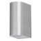 Rábalux Chile Kültéri fali lámpa GU10 2x MAX 35W IP44 súrolt alumínium RAB8034