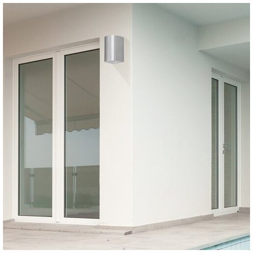 Rábalux Chile Kültéri fali lámpa GU10 2x MAX 35W IP44 súrolt alumínium RAB8034