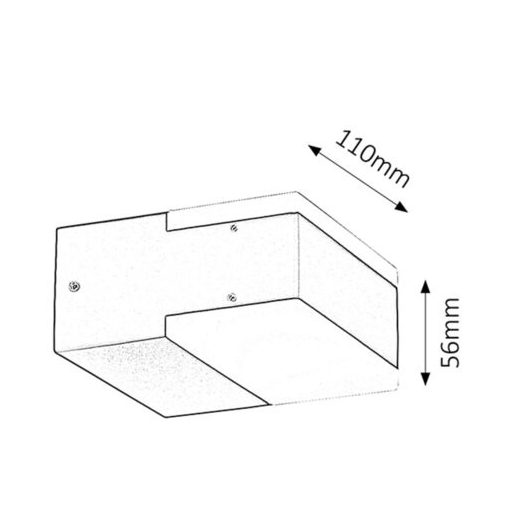 Rábalux Bona Kültéri lámpa természetes fehér LED 2x 4,5 - RAB8060