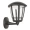 Rábalux Sorrento Kültéri fali lámpa LED 8W 3000K IP44 matt fekete RAB8126