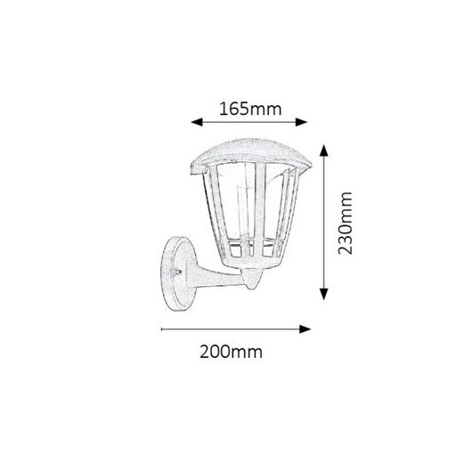 Rábalux Sorrento Kültéri fali lámpa LED 8W 3000K IP44 matt fekete RAB8126
