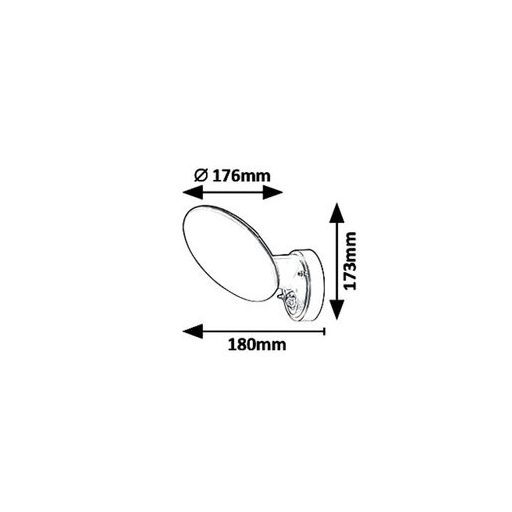 Rábalux Varna Kültéri lámpa természetes fehér LED 12 - RAB8135