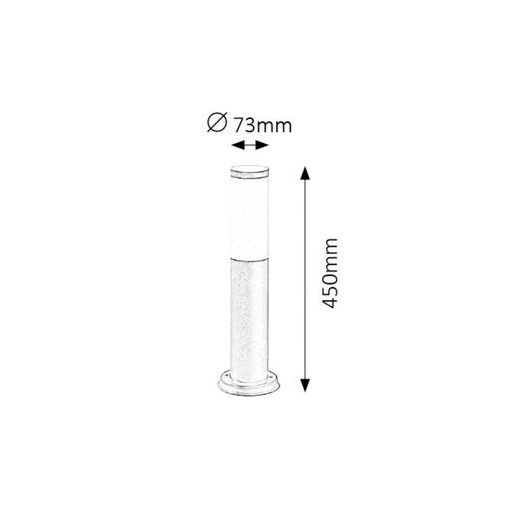 Rábalux Black torch Kültéri lámpa  E27 1x MAX 25 - RAB8147