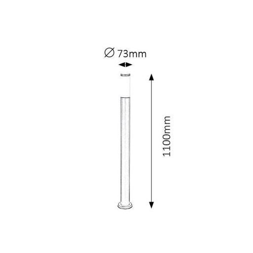 Rábalux Black torch Kültéri lámpa  E27 1x MAX 25 - RAB8148