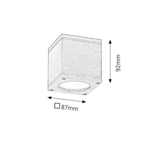 Rábalux Akron Kültéri mennyezeti lámpa GU10 1x MAX 35W IP54 antracit RAB8149