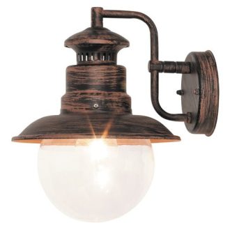   Rábalux Odessa Kültéri fali lámpa E27 1x MAX 60W IP44 antik barna RAB8163