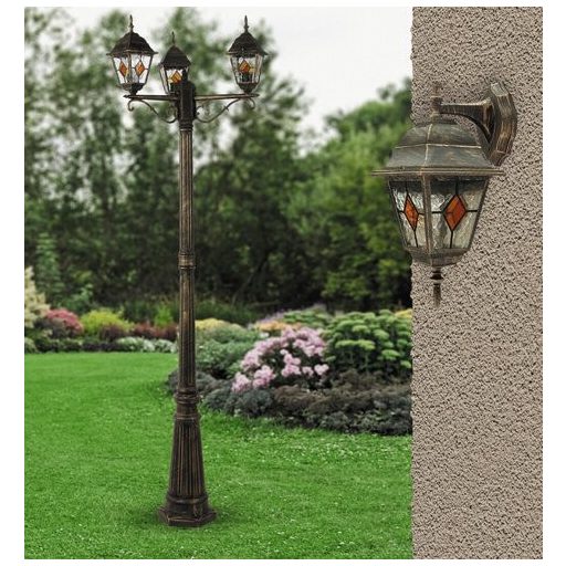 Rábalux Monaco Kültéri fali lámpa E27 1x MAX 60W IP43 antik arany RAB8181