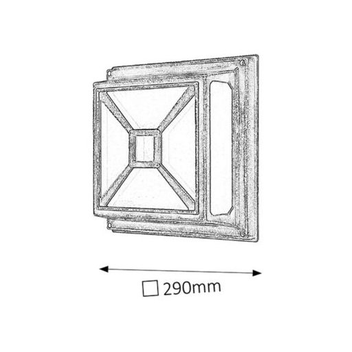 Rábalux Darius Kültéri lámpa  E27 2x MAX 60 - RAB8190