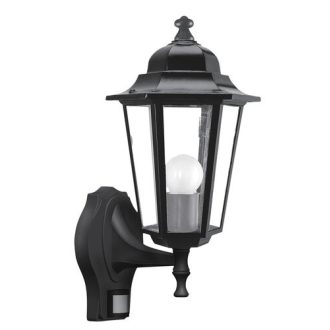   Rábalux Velence Kültéri fali lámpa E27 1x MAX 60W mozgásérzékelő IP43 fekete RAB8217
