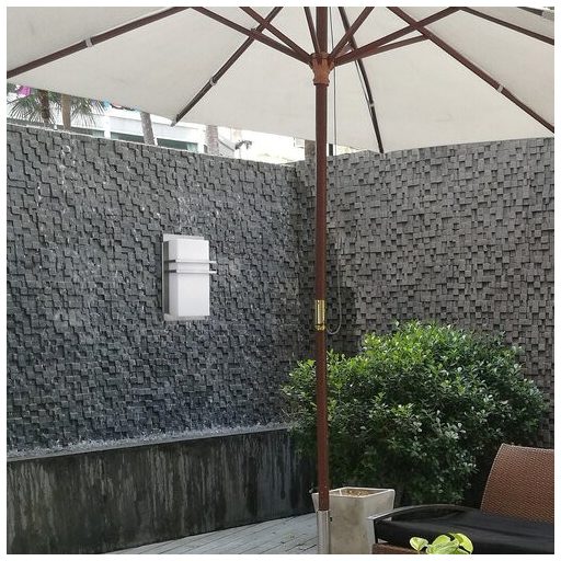 Rábalux Seattle Kültéri fali lámpa E27 1x MAX 11W IP44 szatin króm RAB8229