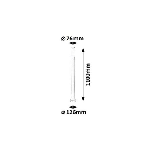 Rábalux Inox torch Kültéri lámpa  E27 1x MAX 25 - RAB8265