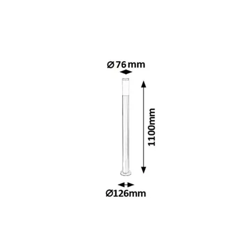 Rábalux Inox torch Kültéri lámpa  E27 1x MAX 25 - RAB8268