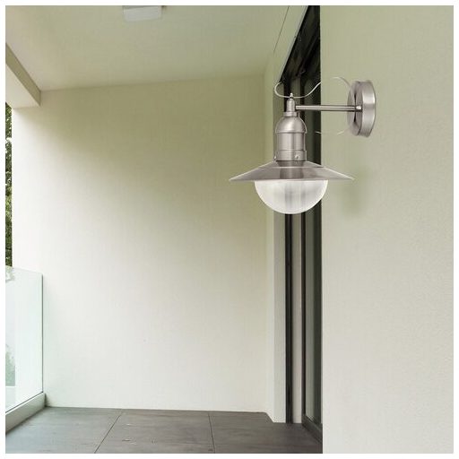 Rábalux Oslo Kültéri fali lámpa E27 1x MAX 60W IP44 szatin króm RAB8270