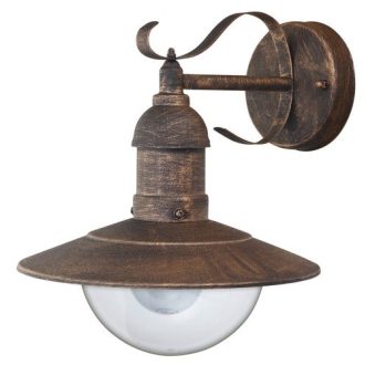   Rábalux Oslo Kültéri fali lámpa E27 1x MAX 60W IP44 antik arany RAB8271