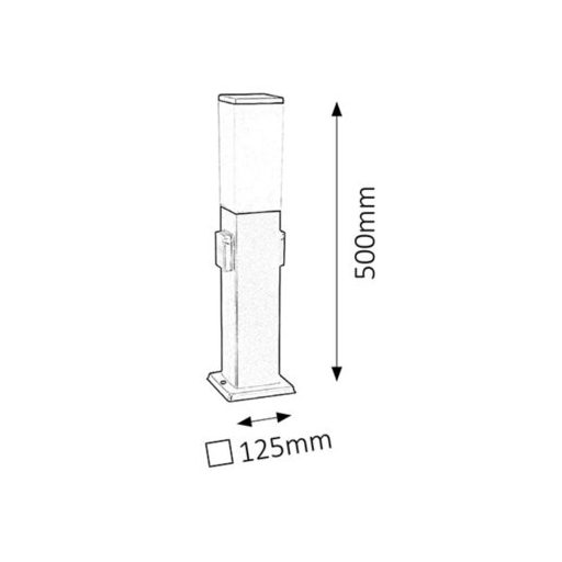 Rábalux Bonn Kültéri lámpa  E27 1x MAX 60 - RAB8339