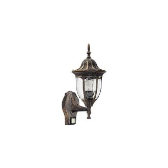   Rábalux Milano Kültéri fali lámpa E27 1x MAX 60W mozgásérzékelő IP43 antik arany RAB8370