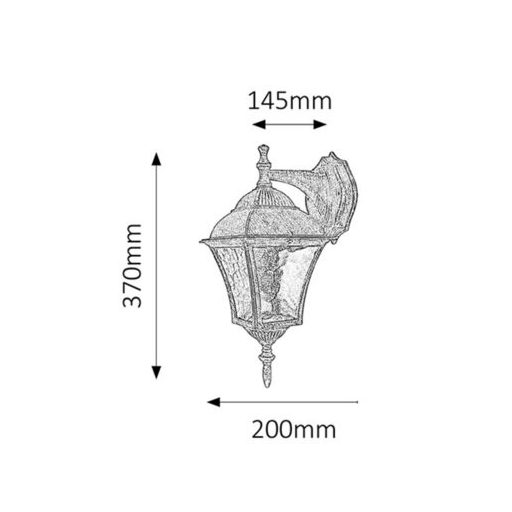 Rábalux Toscana Kültéri lámpa  E27 1x MAX 60 - RAB8391