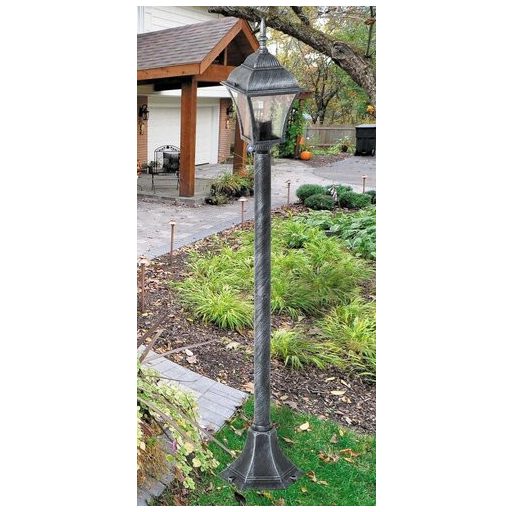Rábalux Toscana Kültéri állólámpa E27 1x MAX 60W IP43 antik ezüst RAB8400
