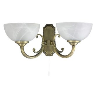   Rábalux Marlene Fali lámpa E14 2x MAX 40W kapcsolóval IP20 bronz RAB8542