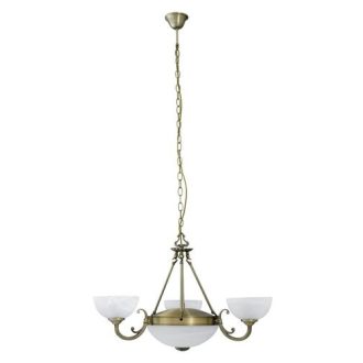   Rábalux Marlene Csillár E14 3x MAX 40W + E27 2x MAX 60W IP20 bronz RAB8543