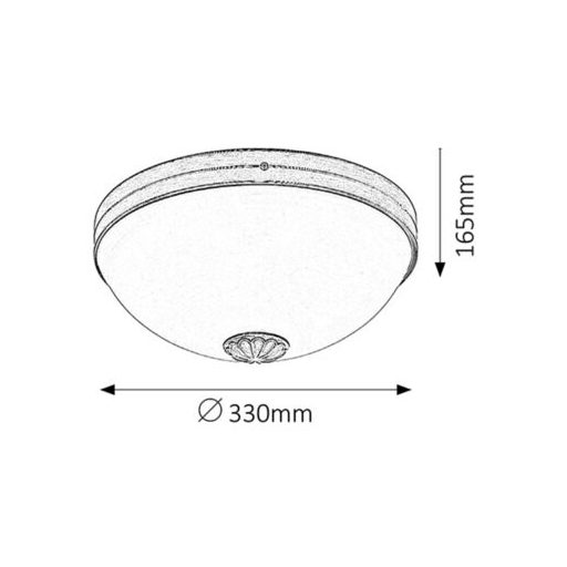 Rábalux Orchidea Beltéri lámpa  E27 2x MAX 60 - RAB8558