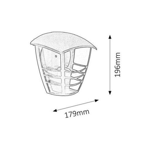 Rábalux Marseille Kültéri lámpa  E27 1x MAX 60 - RAB8570