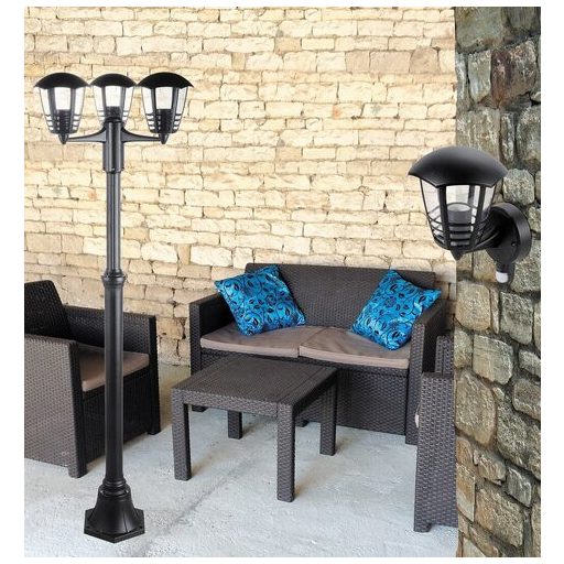 Rábalux Marseille Kültéri fali lámpa E27 1x MAX 60W IP44 fekete RAB8618