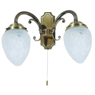  Rábalux Annabella Fali lámpa E14 2x MAX 40W kapcsolóval IP20 bronz RAB8632