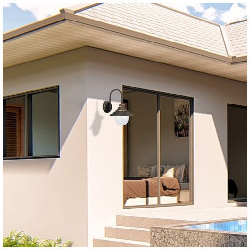 Rábalux Barcelona Kültéri fali lámpa E27 1x MAX 60W IP43 antik arany RAB8677