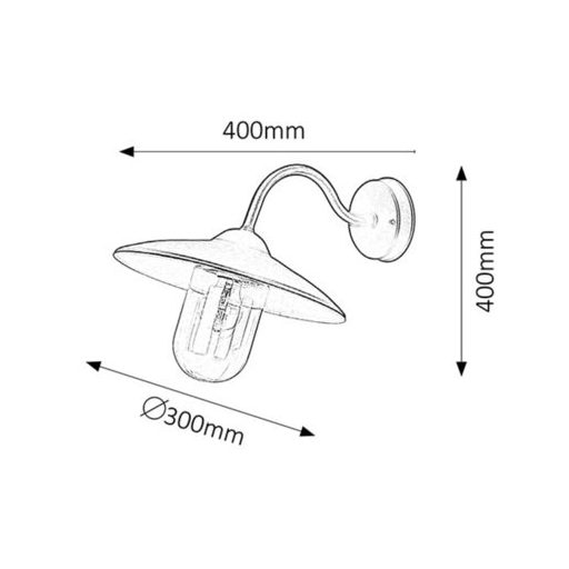 Rábalux Vigo Kültéri lámpa  E27 1x MAX 60 - RAB8686