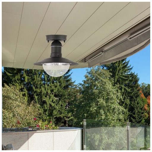 Rábalux Oslo Kültéri mennyezeti lámpa E27 1x MAX 60W IP44 fekete RAB8716