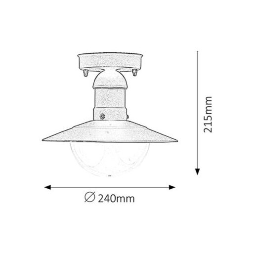Rábalux Oslo Kültéri lámpa  E27 1x MAX 60 - RAB8716