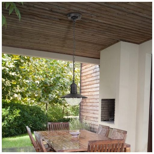 Rábalux Oslo Kültéri függeszték E27 1x MAX 60W IP44 fekete RAB8717