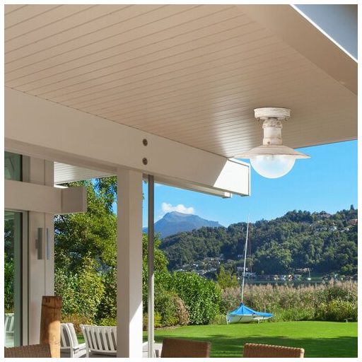 Rábalux Oslo Kültéri mennyezeti lámpa E27 1x MAX 60W IP44 antik fehér RAB8739