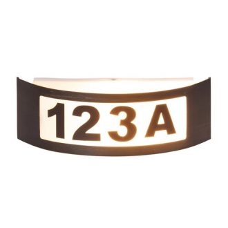   Rábalux Innsbruck Házszám világítás E27 1x MAX 14W házszám matricával IP44 antik arany RAB8748