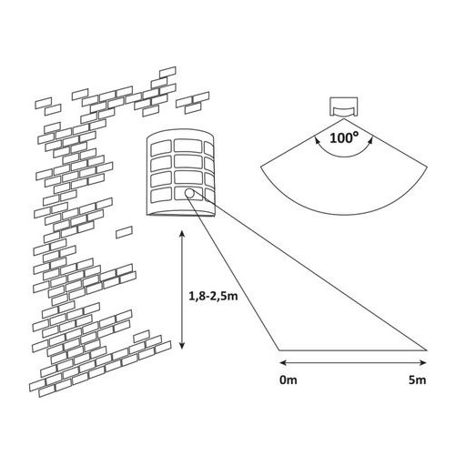 Rábalux Sevilla Kültéri lámpa  E27 MAX 11 - RAB8800