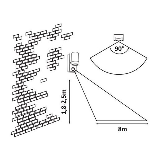 Rábalux Medina Kültéri lámpa  GU10 1X MAX 10 - RAB8834