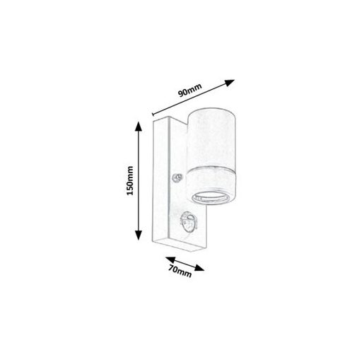 Rábalux Medina Kültéri lámpa  GU10 1X MAX 10 - RAB8834