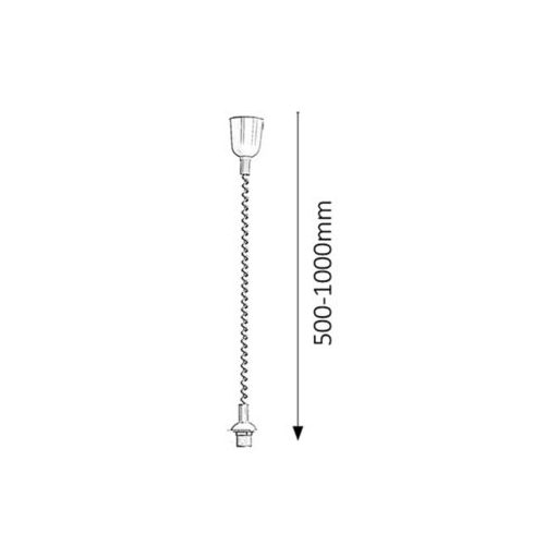 Rábalux Rolly Függeszték E27 1x MAX 60W rolly, állítható magasság IP20 bronz RAB9923