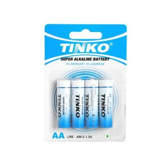 FL TINKO AA/LR6 1.5V alkáli elem 4db/csomag - RTV100421