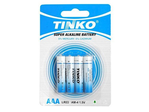 FL TINKO AAA/LR3 1.5V alkáli elem 4db/csomag - RTV100422