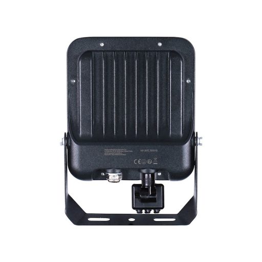 FL PROXIM+ 30W, 4500 lumen, 6500K, mozgásérzékelős LED reflektor 90°  150lm/W fekete házas - RTV200085