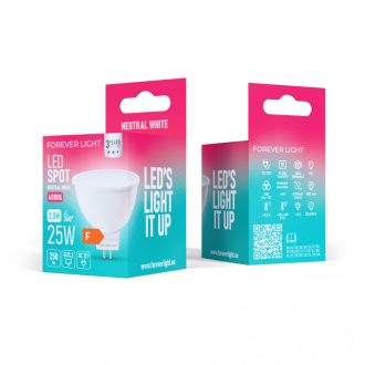   FL LED spotlámpa  GU5.3 MR16 2.5W 12V 110° 4000K spot - RTV9000059