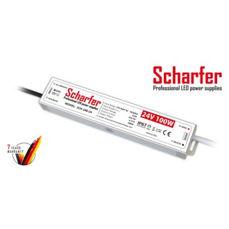   Scharfer LED Fémházas szerelhető vízálló tápegység 100W 4.17A 24V IP67 - SCH-100-24