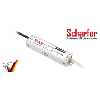   Scharfer LED Fémházas szerelhető vízálló tápegység 20W 1.67A 12V IP67 - SCH-20-12